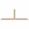 Ekena Millwork Portland Smooth Timber Gable Bracket, Douglas Fir, 96"W x 36"H x 3 1/2"D x 5 1/2"F, 9/12 Pitch GBW096X36X0406POR00SDF - alternate 1